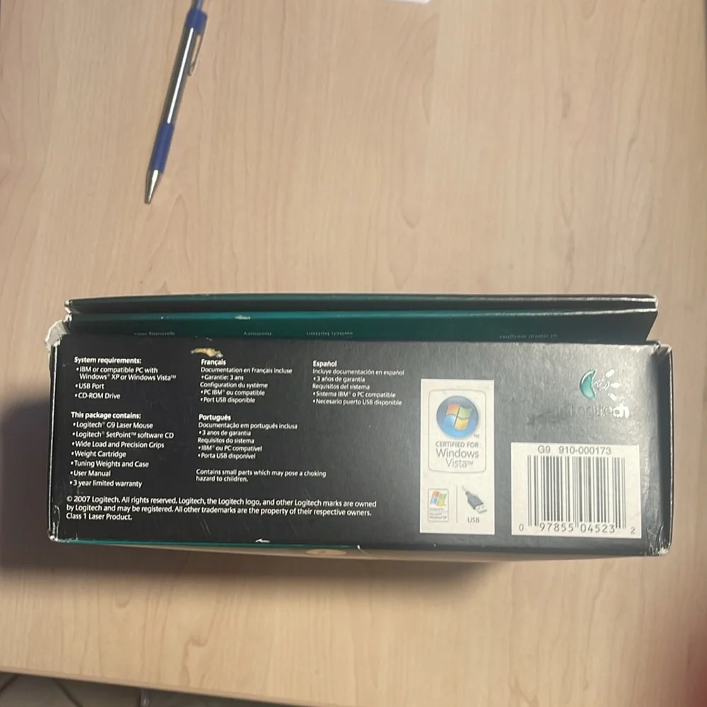 Logitech Original G9 laser mouse.
